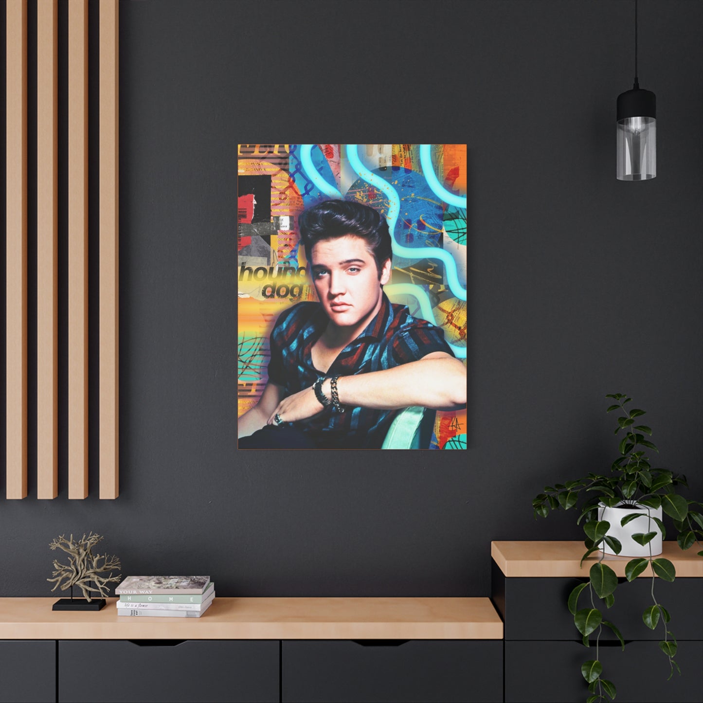 Hound Dog Stretched CANVAS Print