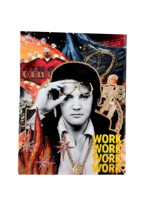 The Lion and Lamb- Original 18x24 Resin Canvas