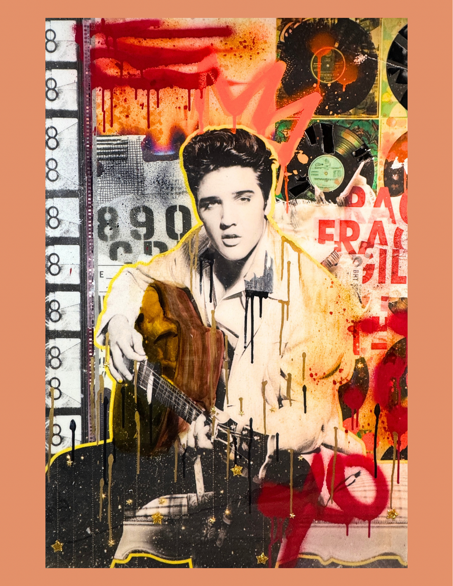 Treat Me Nice| Original 24x36 Resin Canvas