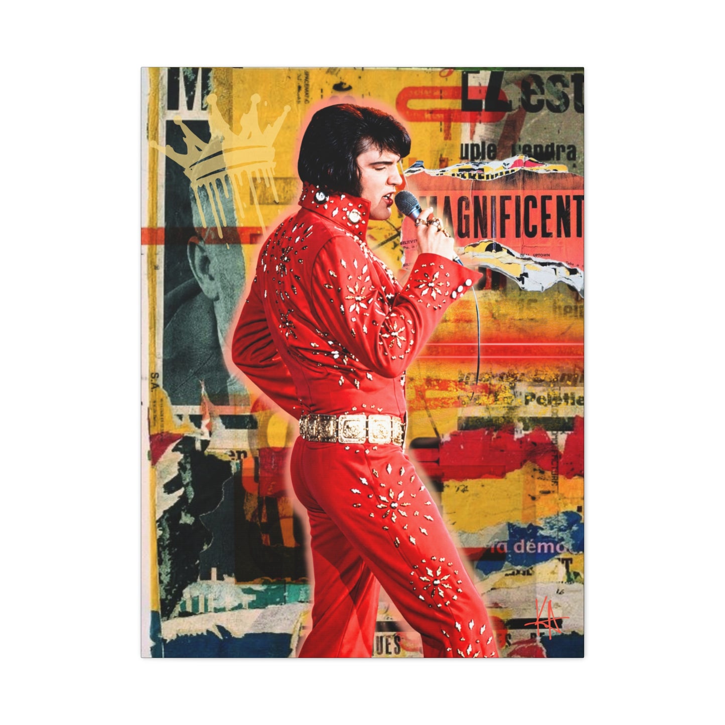 Burning Love Stretched CANVAS Print