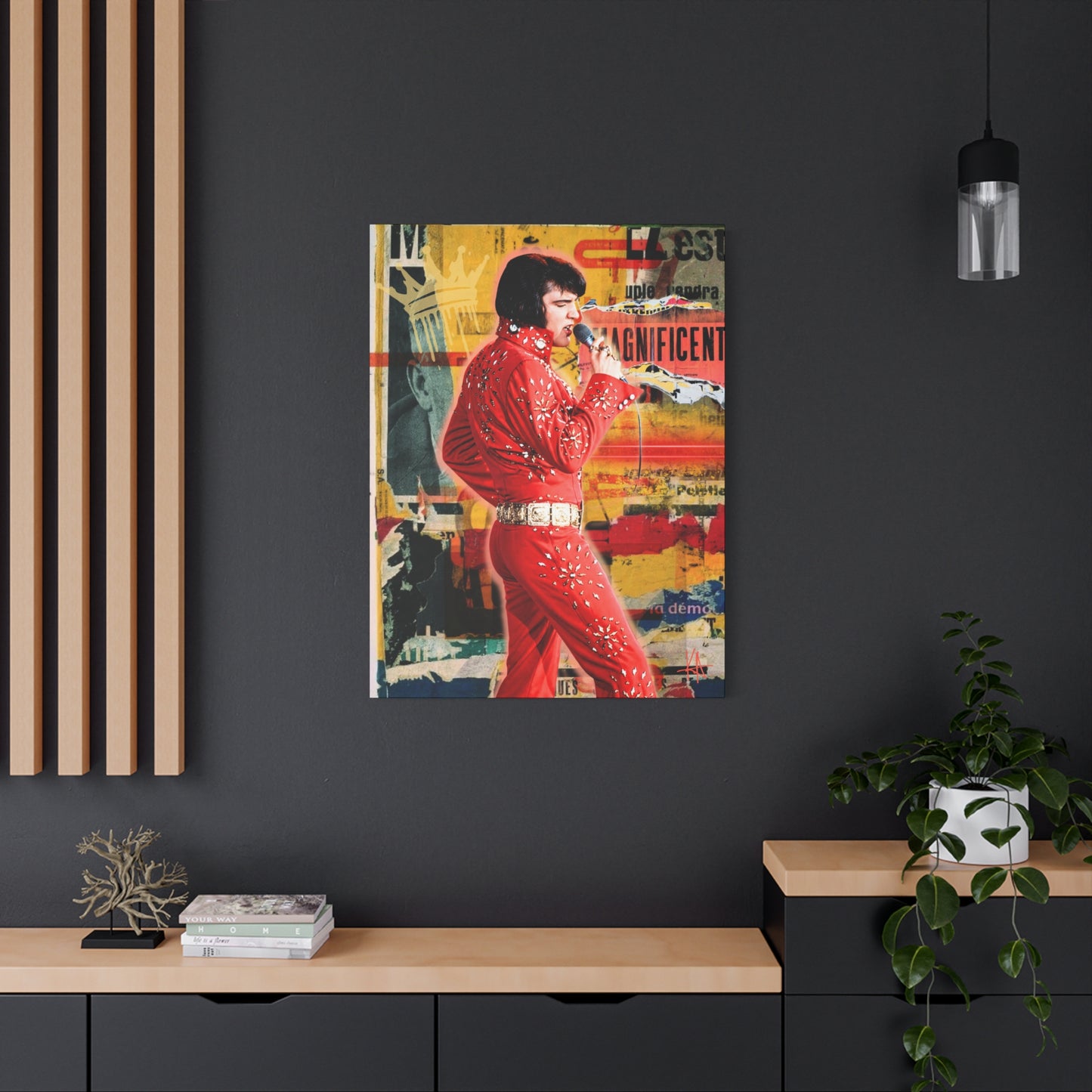 Burning Love Stretched CANVAS Print