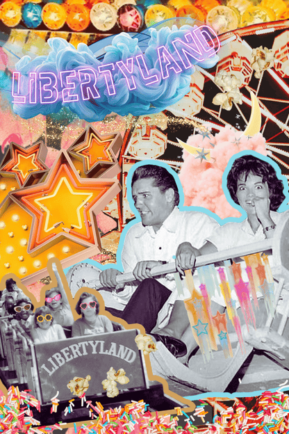 Nights at Liberty Land- Original 18x24 Resin Canvas