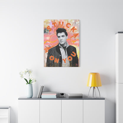 Stuck on You stretched CANVAS Print