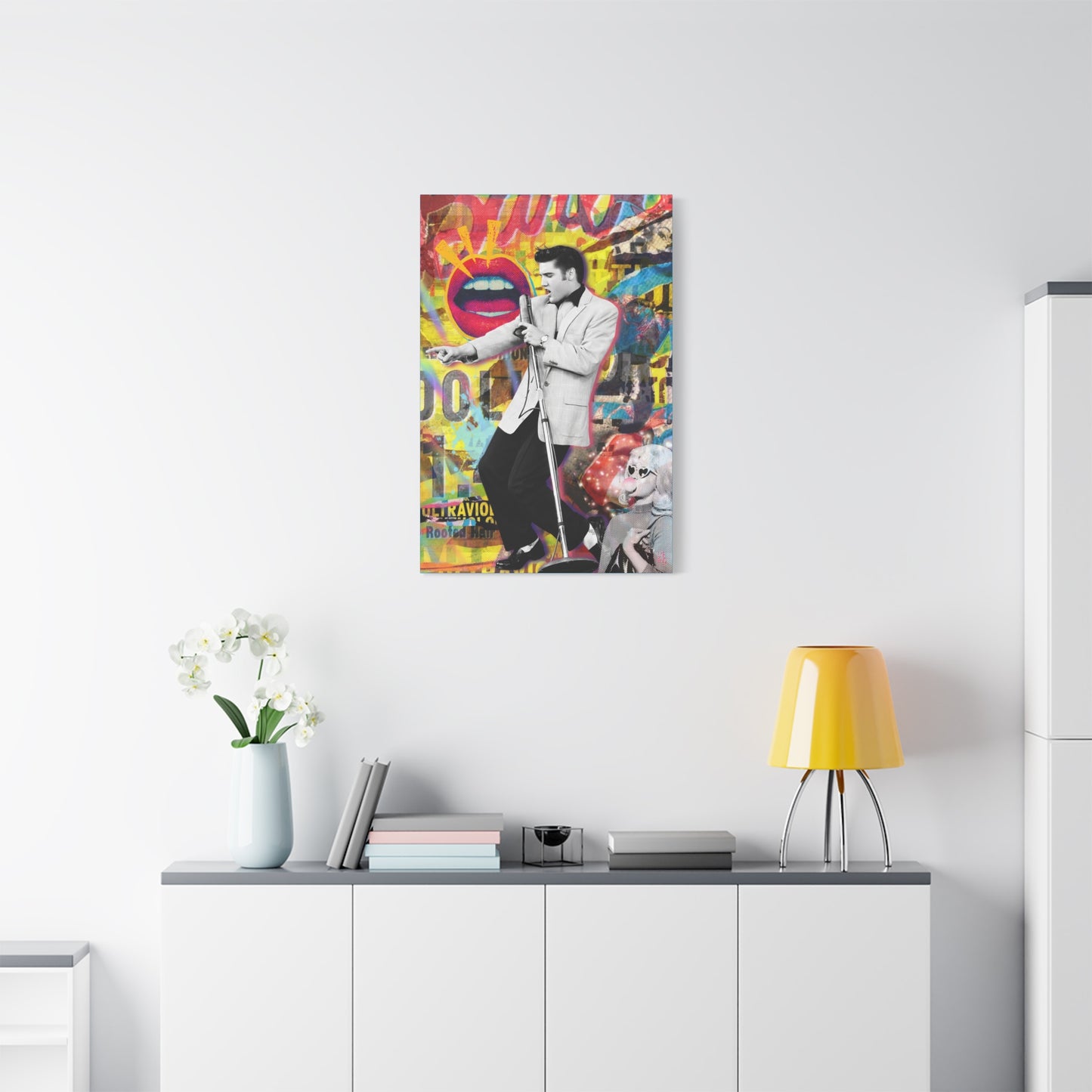 Ultraviolet Rebel Stretched CANVAS Print