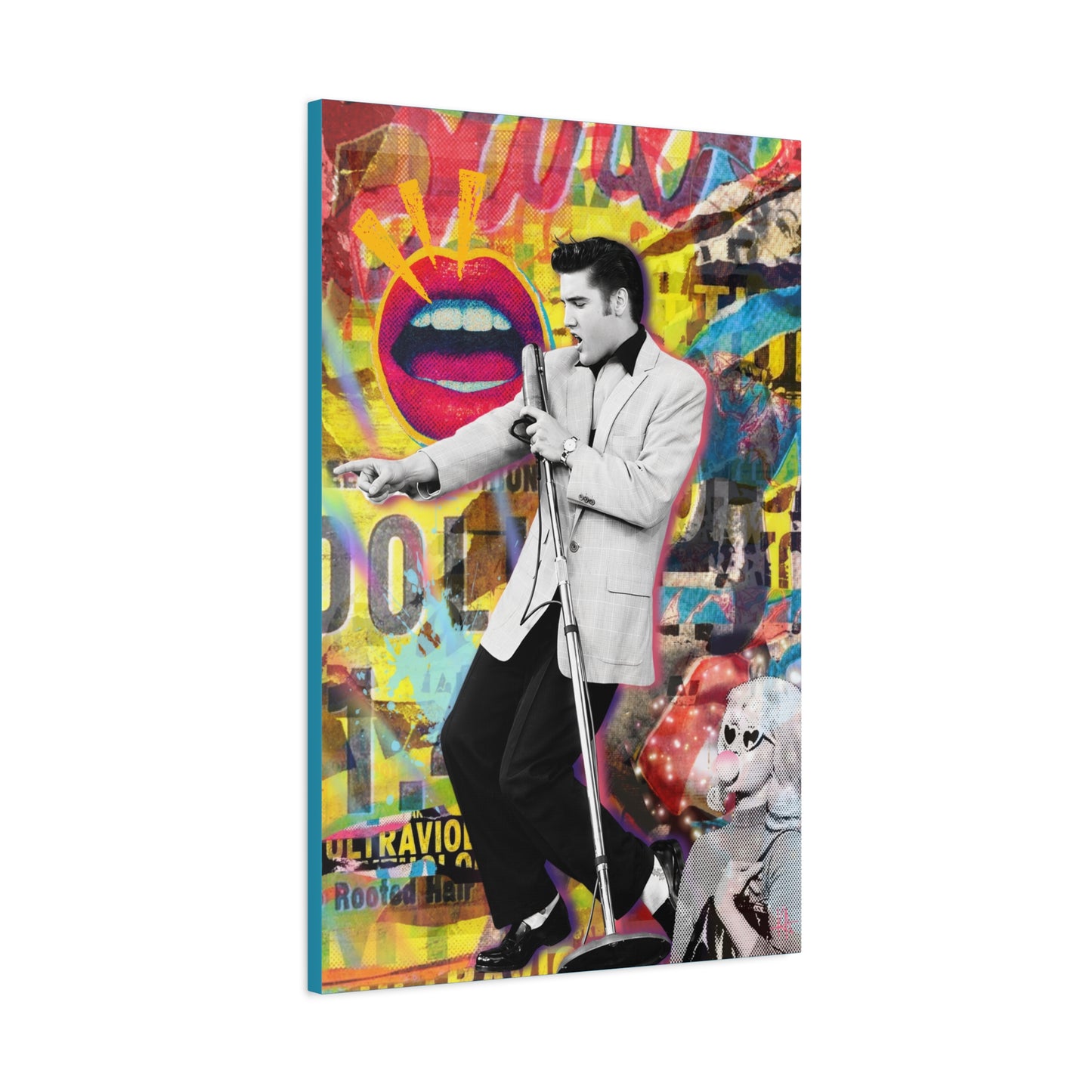 Ultraviolet Rebel Stretched CANVAS Print