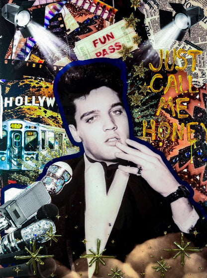 Headed to Hollywood- Original 18x24 Resin Canvas