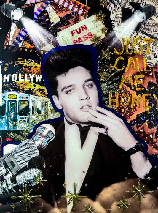 Headed to Hollywood- Original 18x24 Resin Canvas