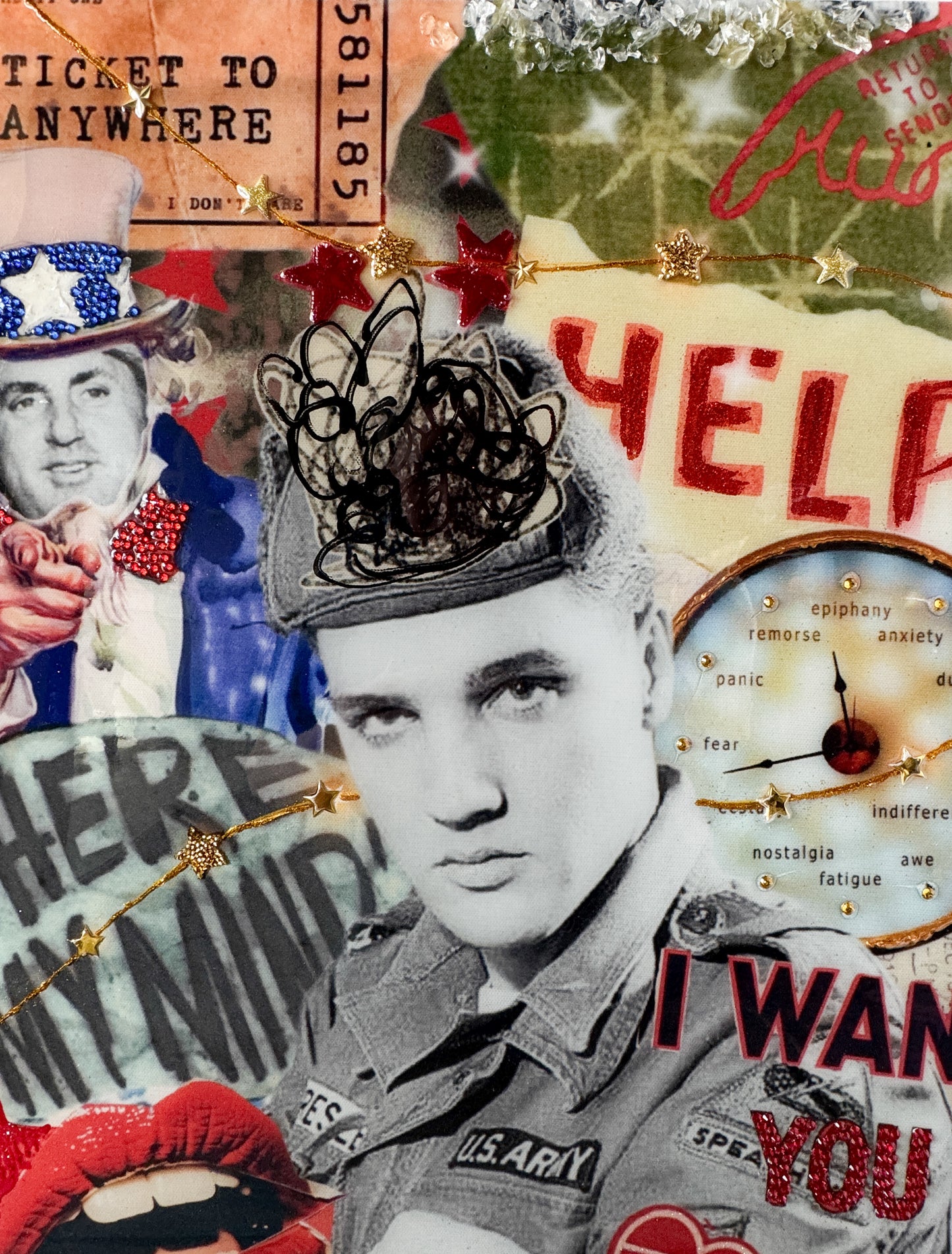 Serving Through Sorrow- Original 18x24 Resin Canvas