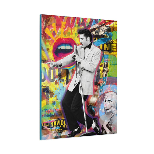 Ultraviolet Rebel Stretched CANVAS Print