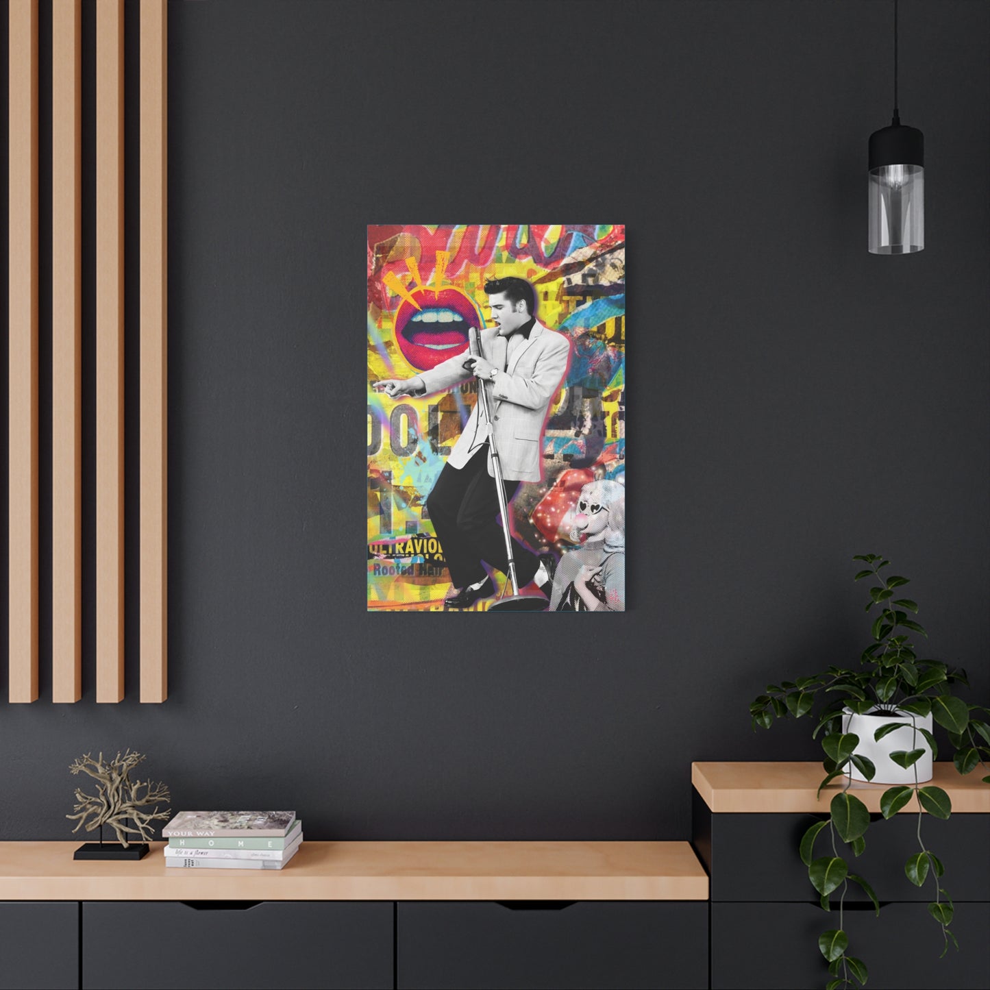 Ultraviolet Rebel Stretched CANVAS Print