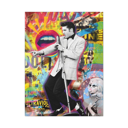 Ultraviolet Rebel Stretched CANVAS Print