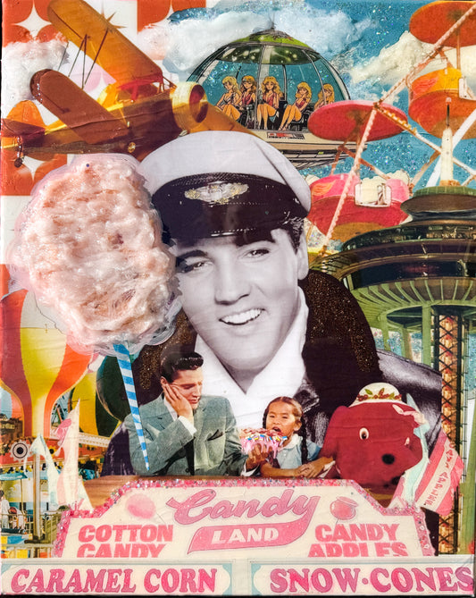 Cotton Candy Land Original 18x24 Resin Canvas