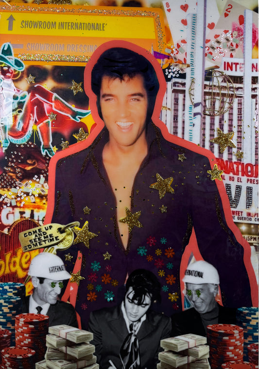 Vegas Nights- Original 24x36 Resin Canvas