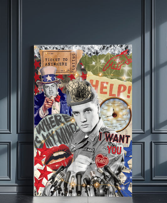 Serving Through Sorrow- Original 18x24 Resin Canvas