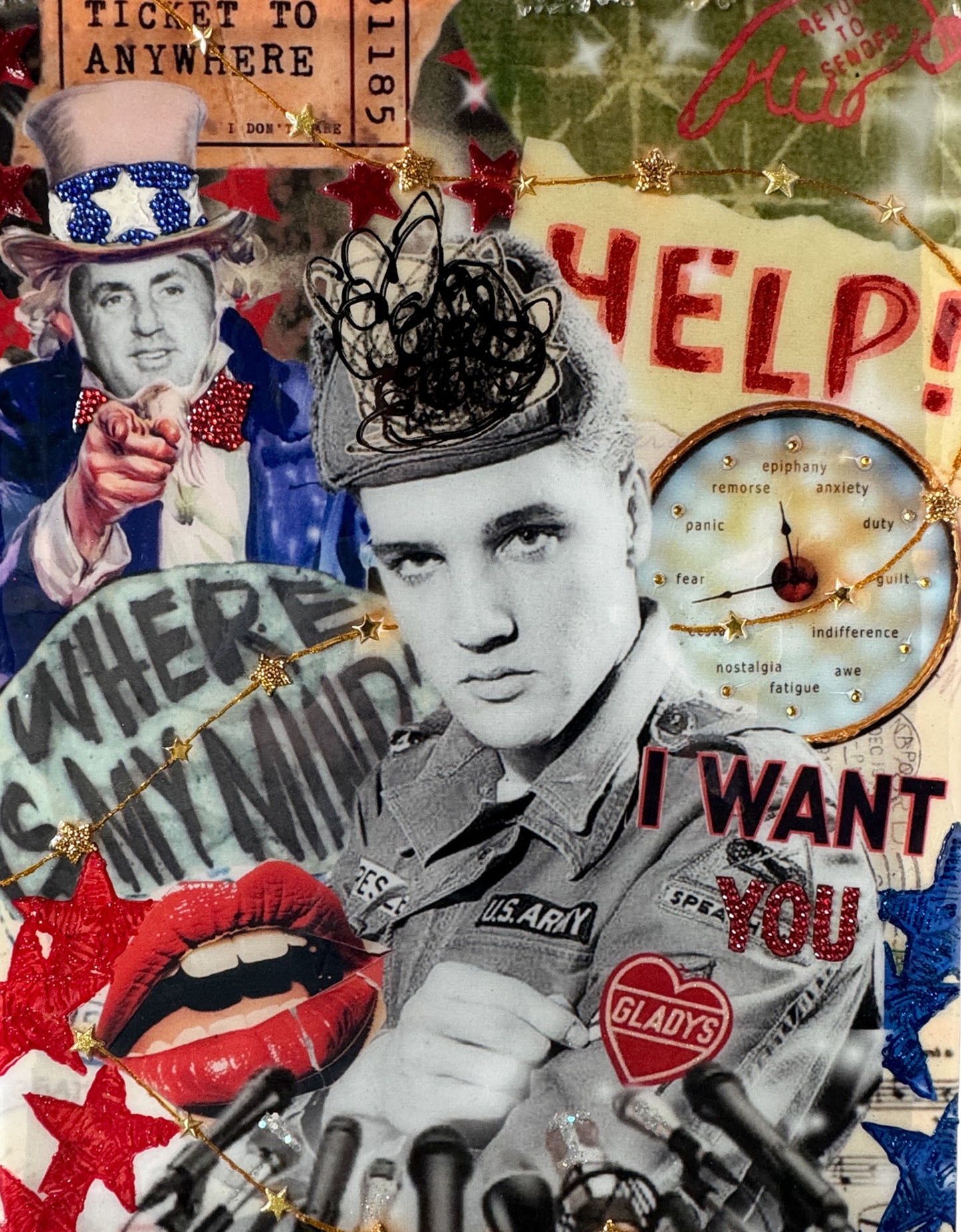 Serving Through Sorrow- Original 18x24 Resin Canvas